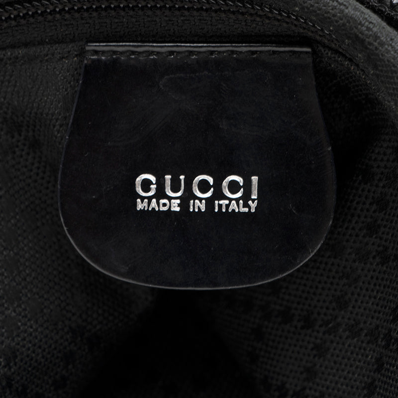 Gucci Vintage Nylon Bamboo Shoulder Bag (SHF-18169)