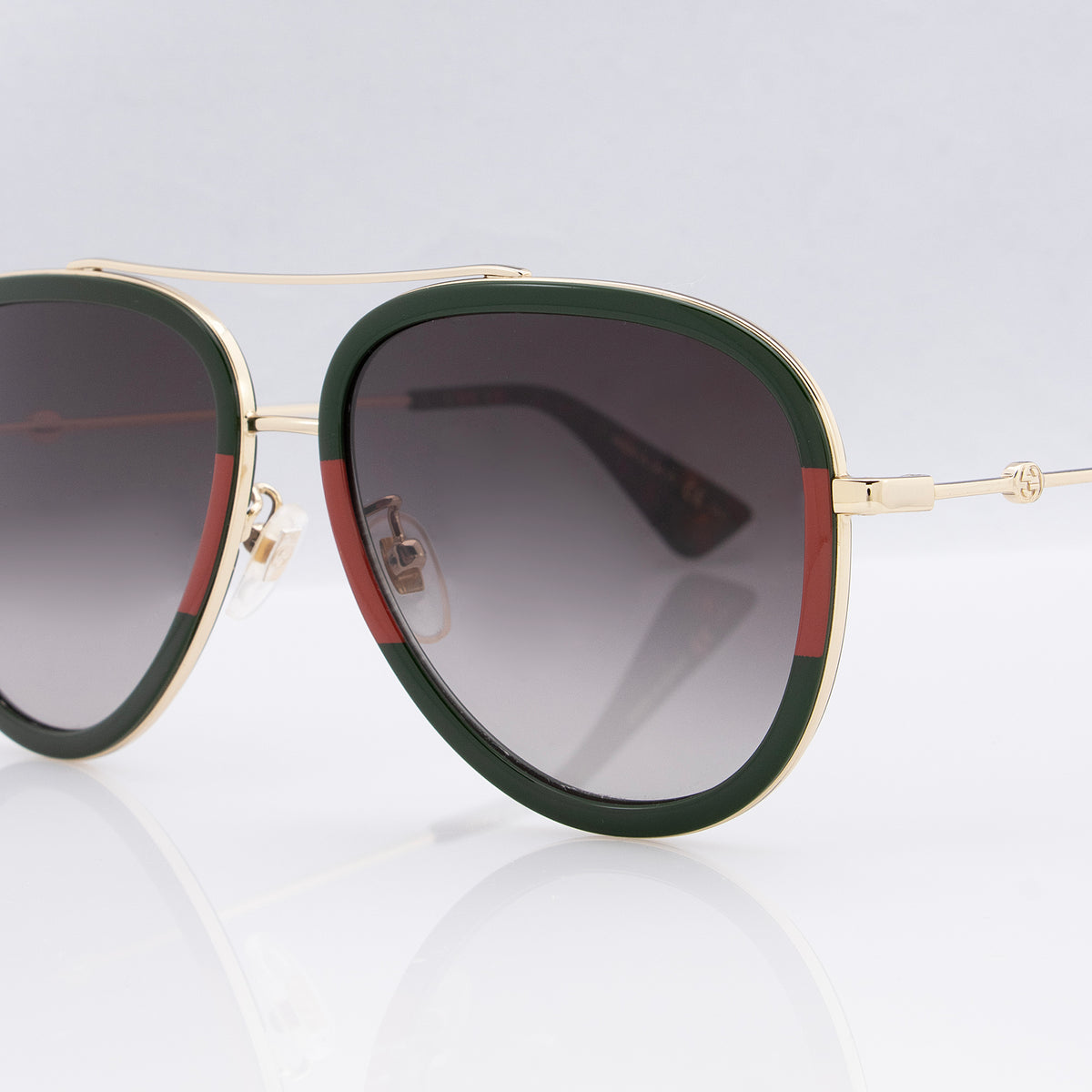Gucci Web Aviator Sunglasses (SHF-22587) display picture 3