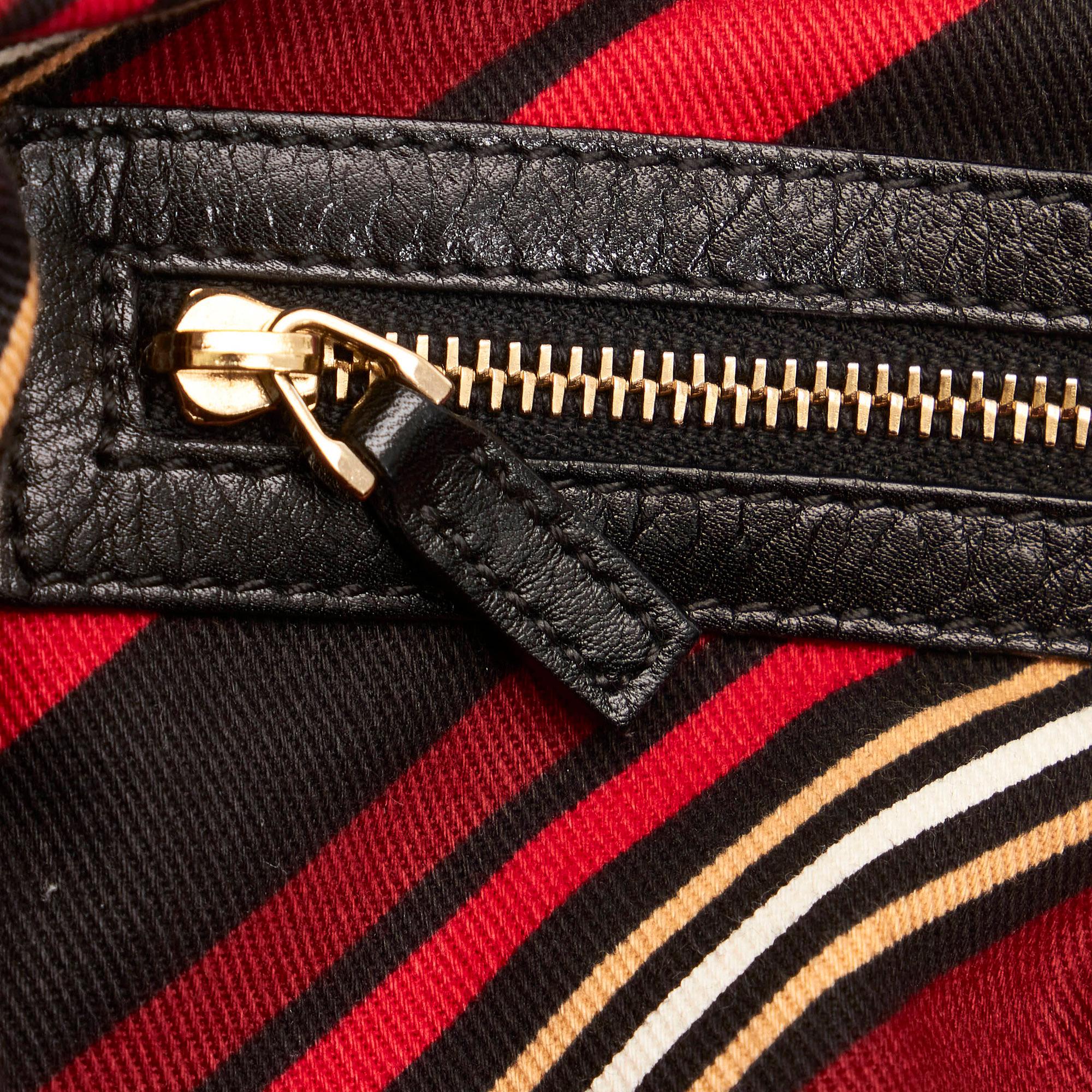 Gucci Web Britt Leather Tote Bag (SHG-31475)