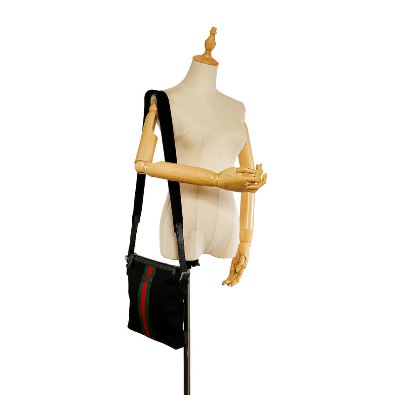 Gucci Web Canvas Crossbody Bag (SHG-25843)