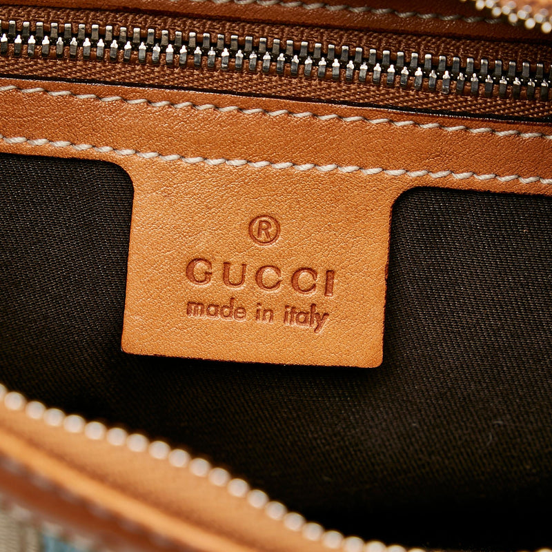 Gucci Web Canvas Reins Hobo Bag (SHG-28634)