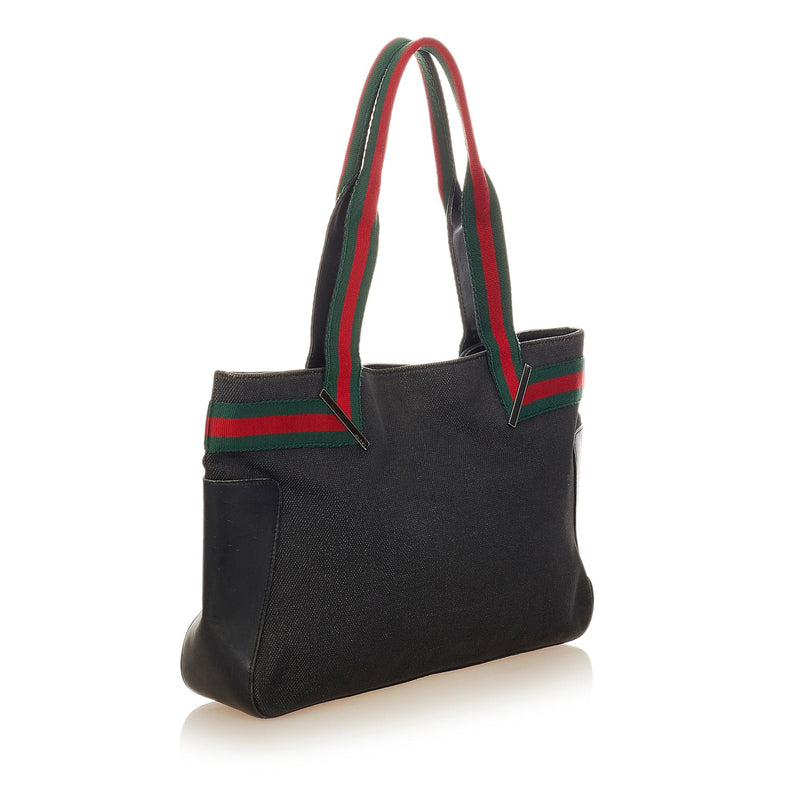 Gucci Web Denim Handbag (SHG-24864)