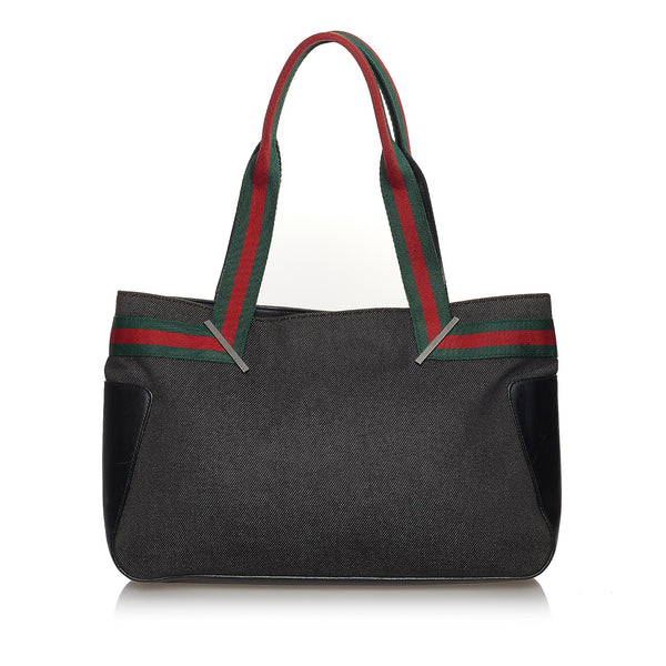 Gucci Web Denim Handbag (SHG-30943)
