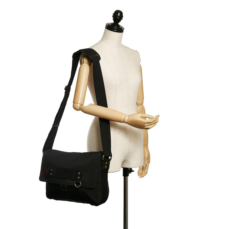 Gucci Web Nylon Crossbody Bag (SHG-31441)