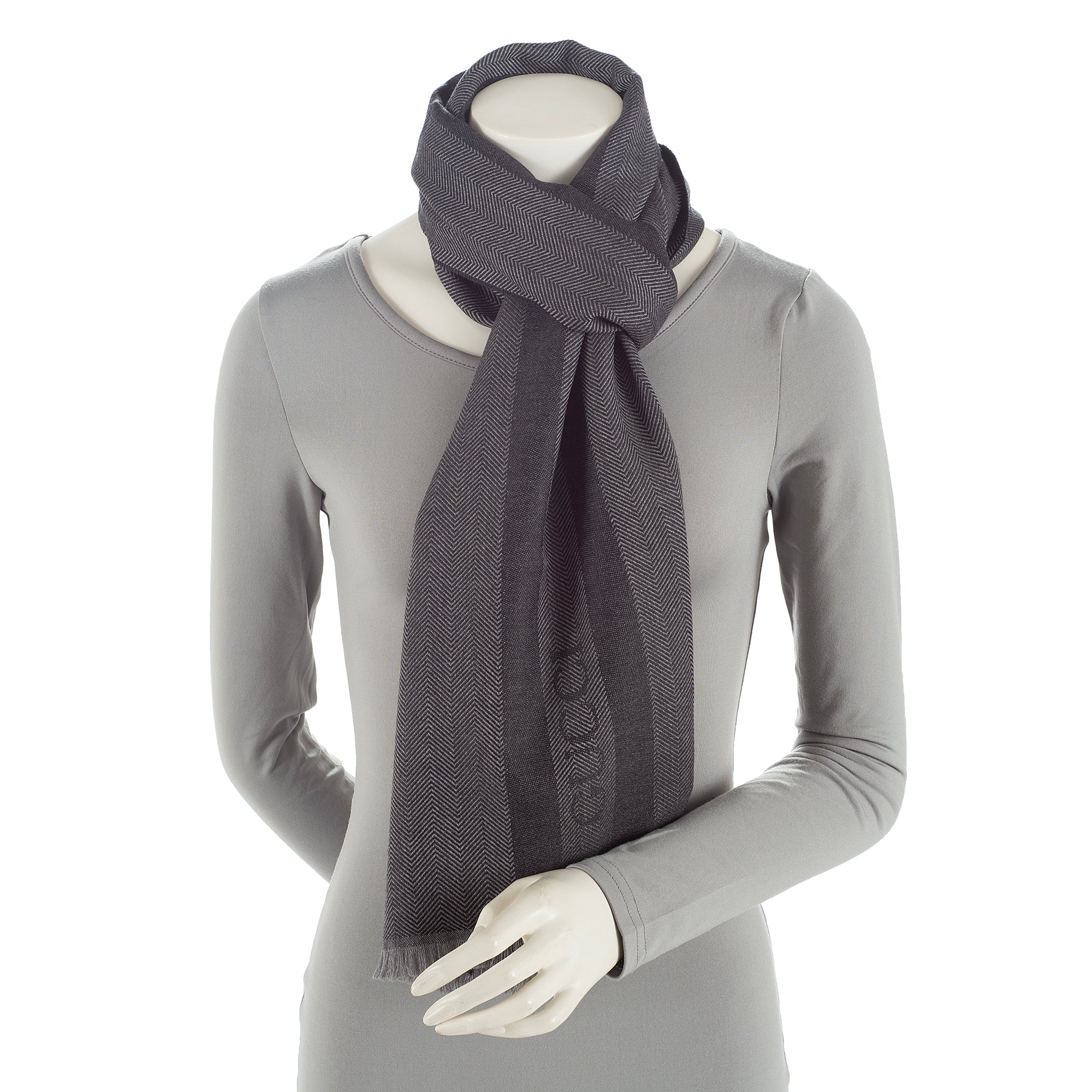 Gucci Wool Cree Logo Scarf (SHF-22461)