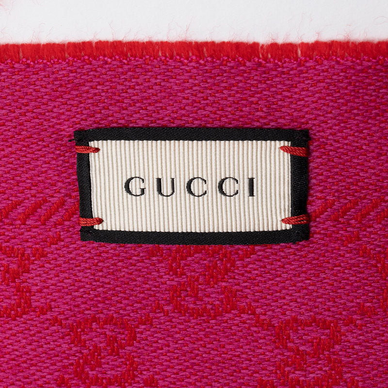 Gucci Wool GG Reversible Scarf (SHF-22569)