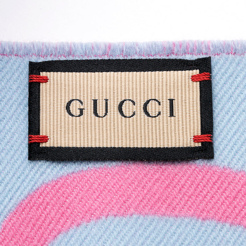 Gucci Wool Silk GG Scarf (SHF-20646)