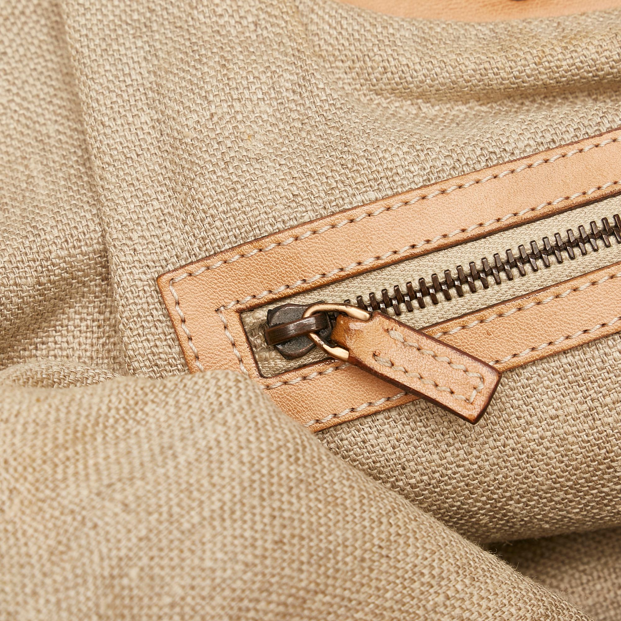 Gucci Woven Leather Bamboo Hobo (SHG-9rgvsp)