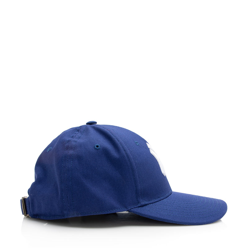 Gucci X MLB NY Yankees Cotton Embroidered Moth Baseball Hat - Size