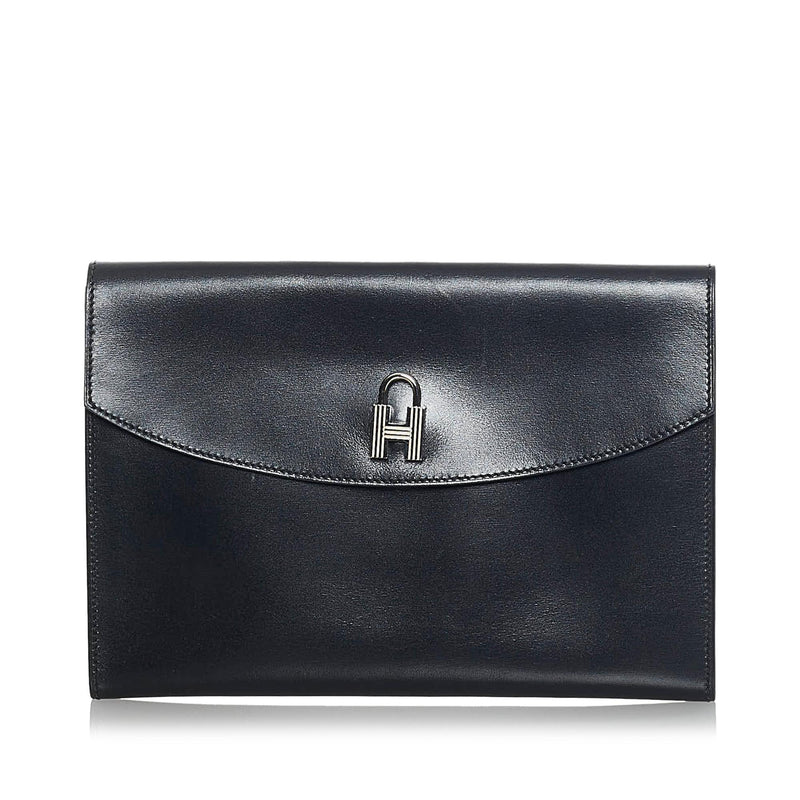 Hermes Box Pochette Cadena Clutch Bag (SHG-36223)