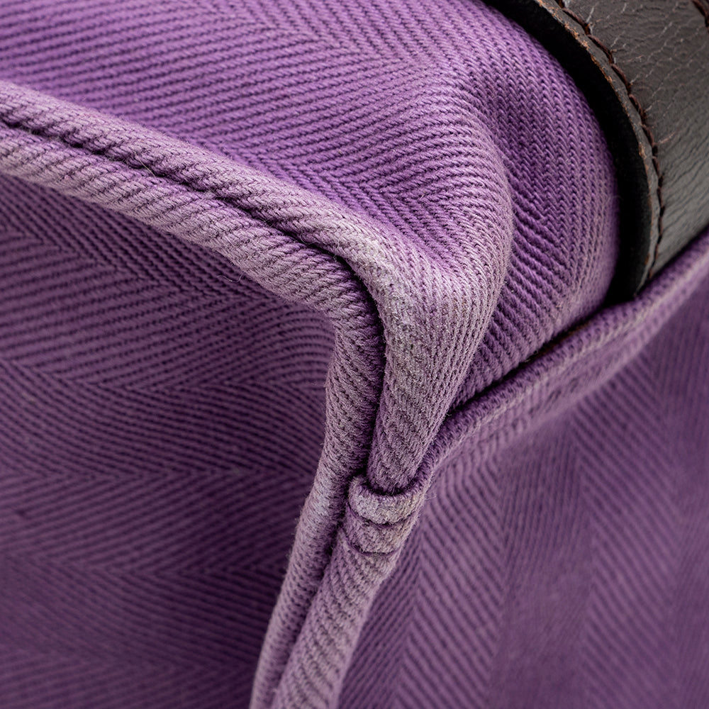 Hermes Canvas Leather Cabalicol Tote (SHF-21627)