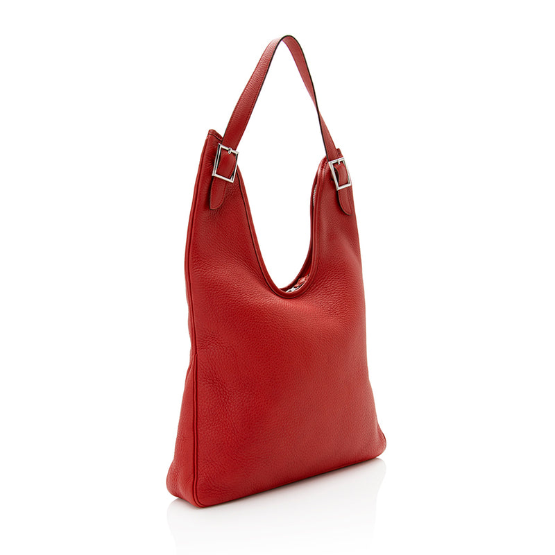 Hermes Clemence Leather Massai PM Bag (SHF-20215)