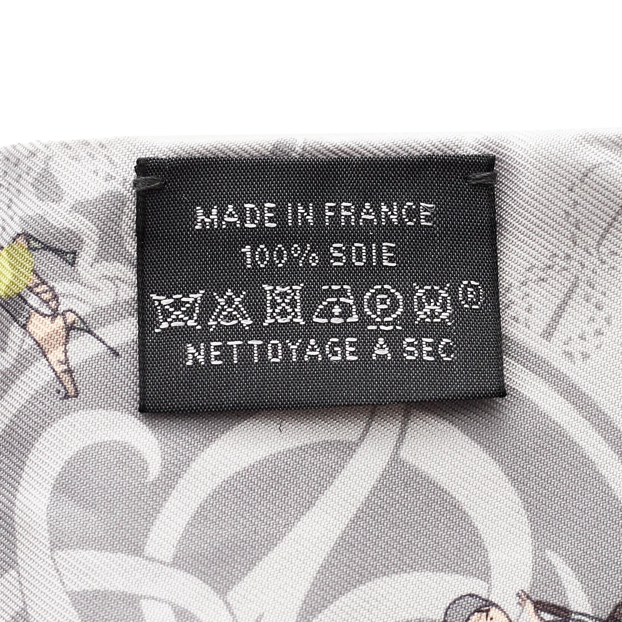 Hermes Ex-Libris Les Parisie Twilly Silk Scarf (SHG-29621)