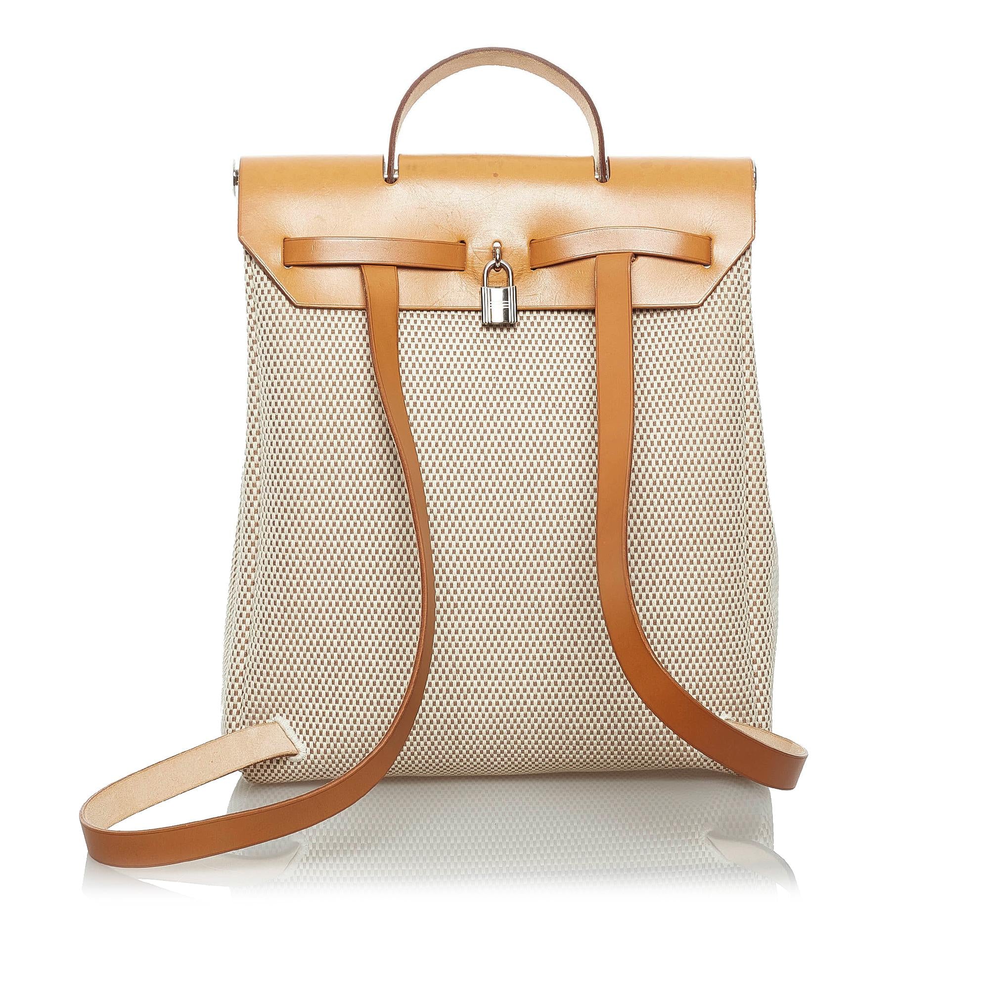 Hermes Herbag Canvas Backpack (SHG-33722)