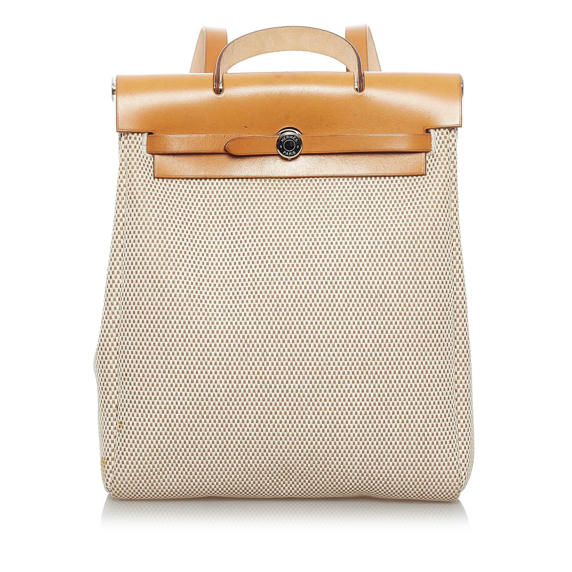 Hermes Herbag Canvas Backpack (SHG-33722)