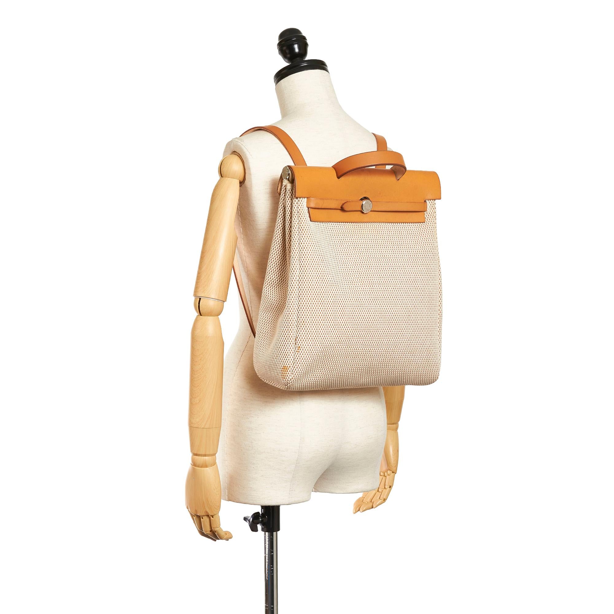 Hermes Herbag Canvas Backpack (SHG-33722)