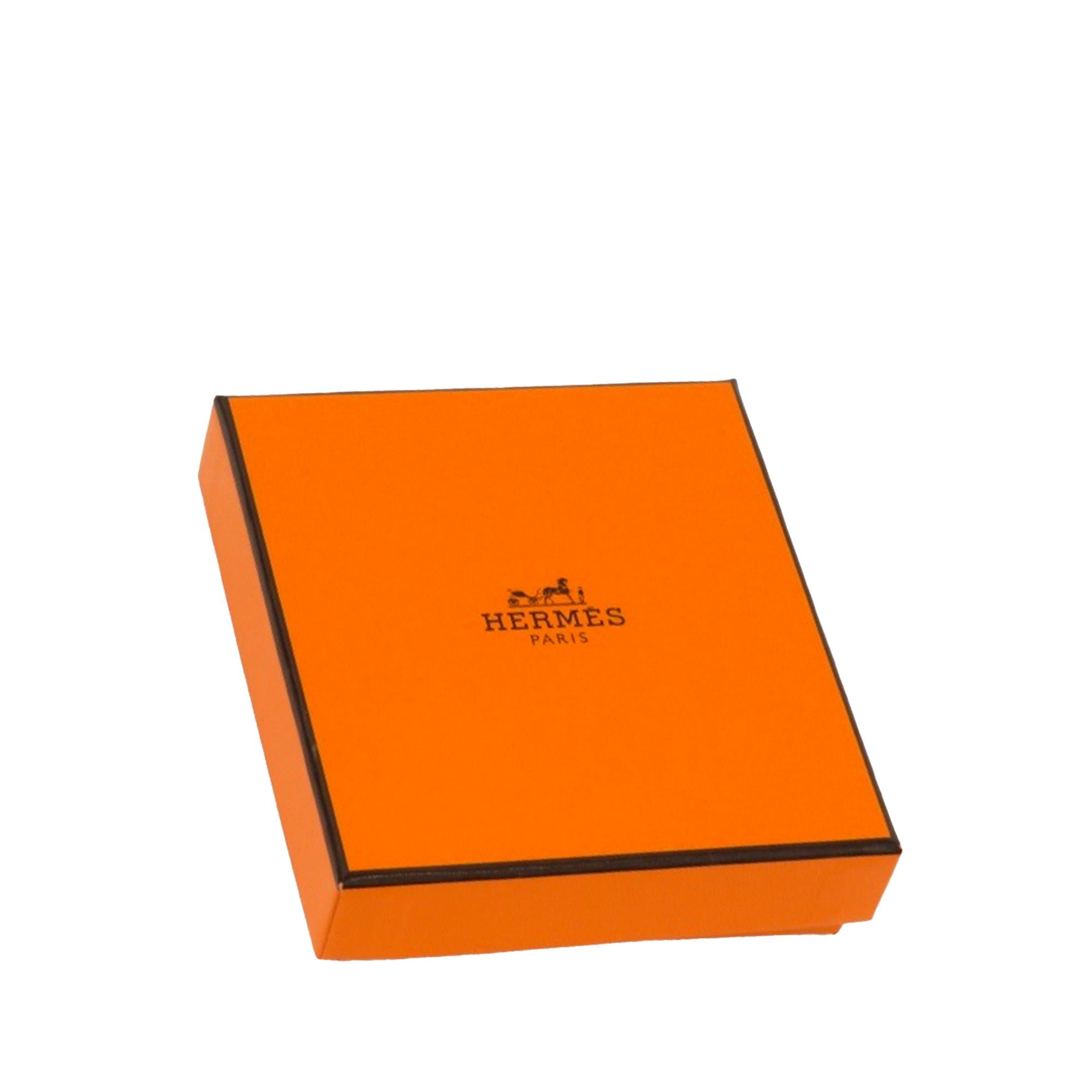 Hermes Olga Breloque Palladium and Leather Bag Charm (SHG-36999)