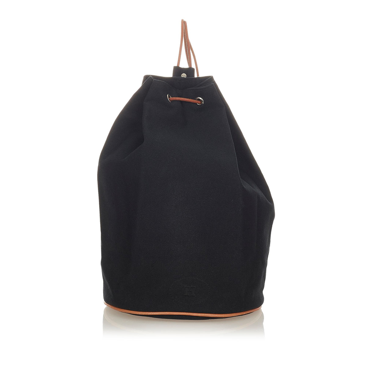 Hermes Polochon Mimile Canvas Backpack (SHG-25321) display picture 2