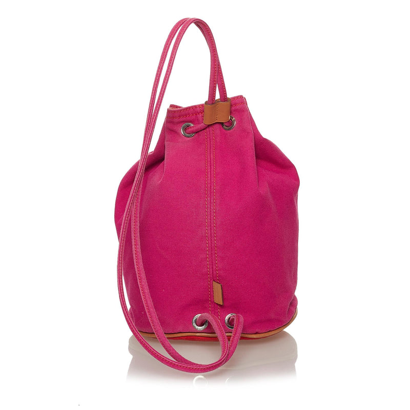 Hermes Polochon Mimile Canvas Backpack (SHG-28450)