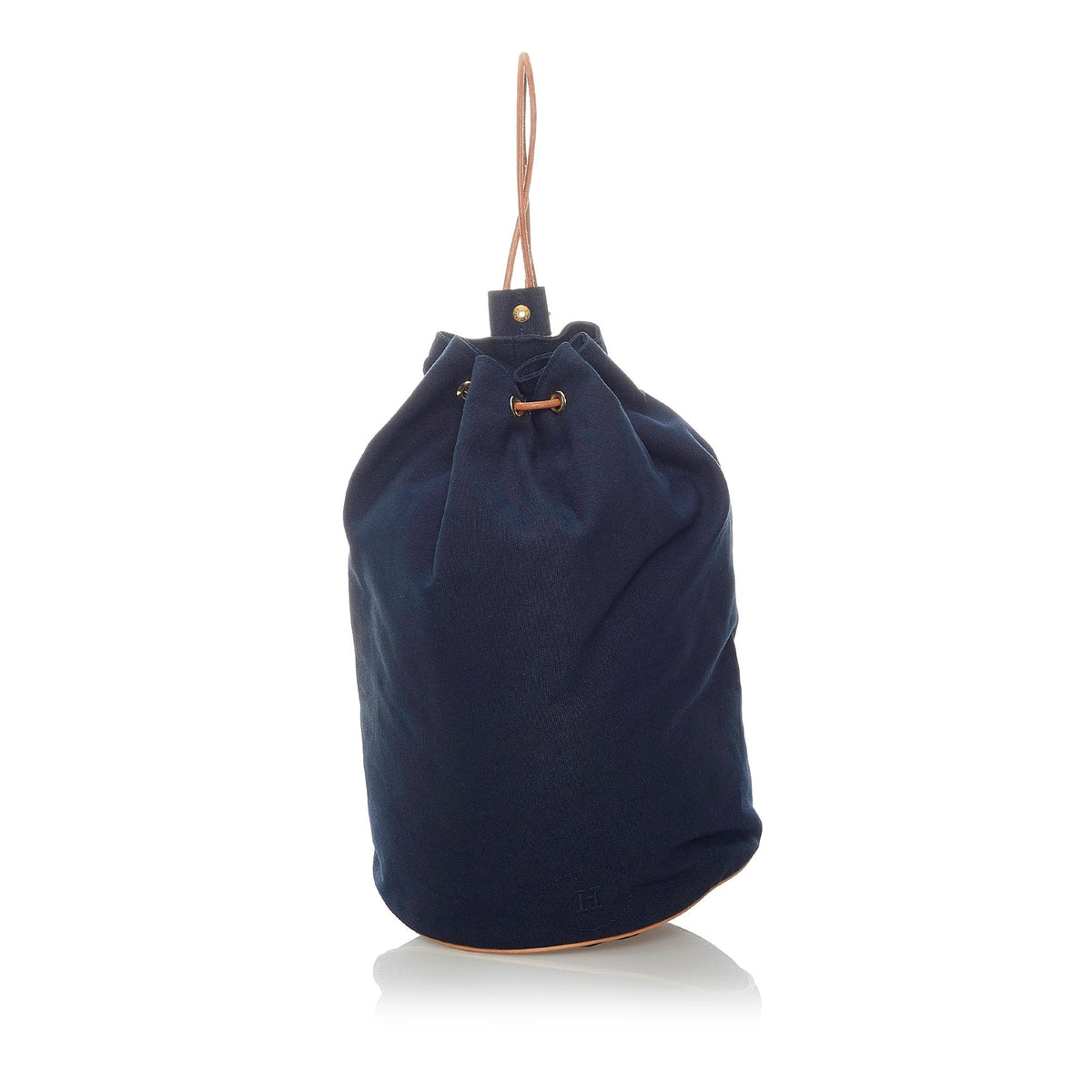 Hermes Polochon Mimile Canvas Backpack (SHG-32271) display picture 2