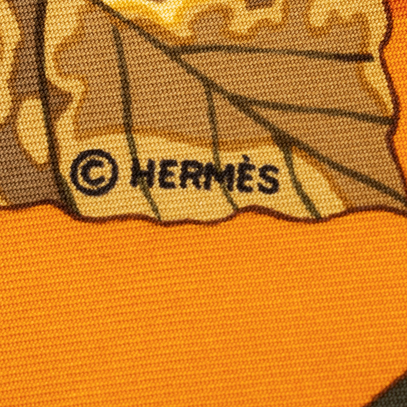 Hermes Silk Au Plus Dro 90cm Scarf (SHF-21094)