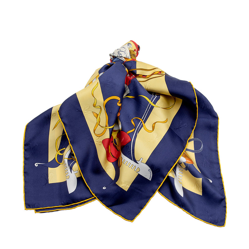 champs elysees Cravate De Paris Two Side Silk Scarf M… - Gem