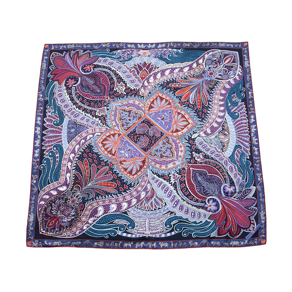 Hermes Silk Le Jardin De La Maharani 90cm Scarf (SHF-19690)