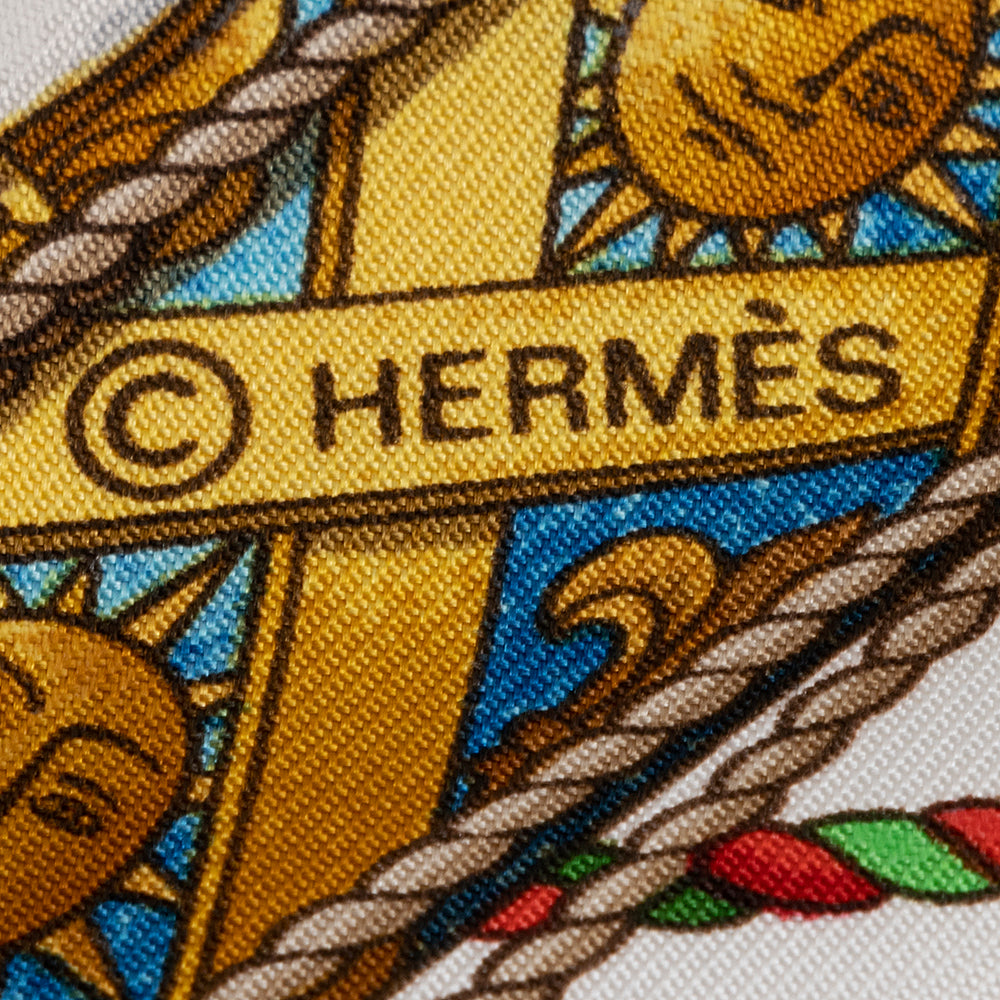 Hermes Silk Les Tambours 90cm Scarf (SHF-21515)