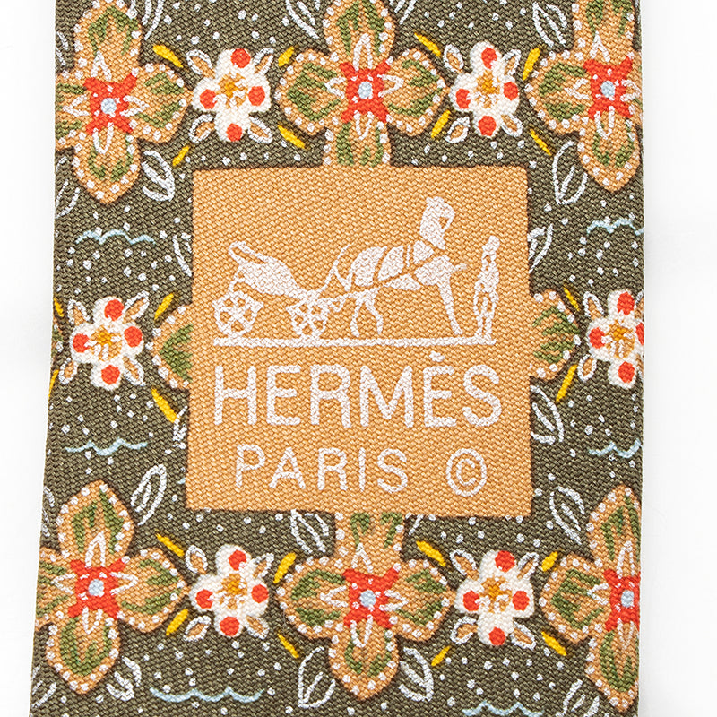 Hermes Silk Tie (SHF-21392)