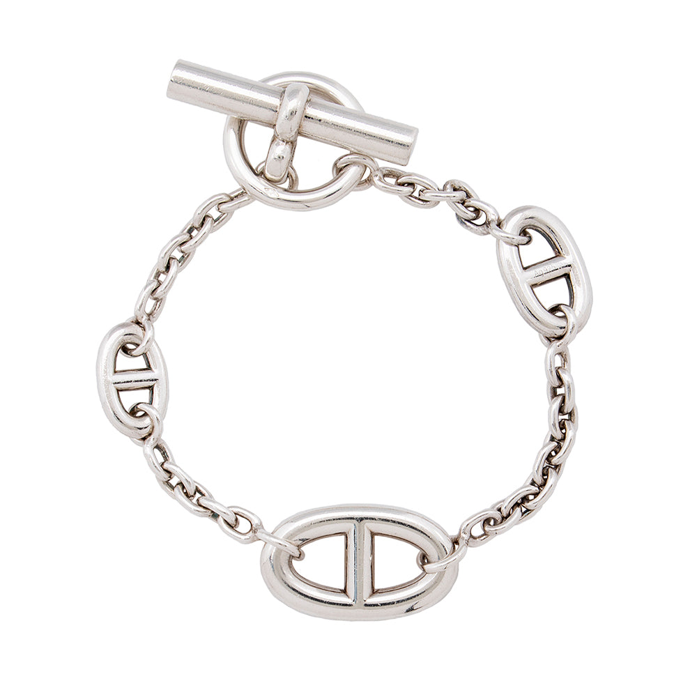 Hermes Sterling Silver Farandole Bracelet (SHF-19200)