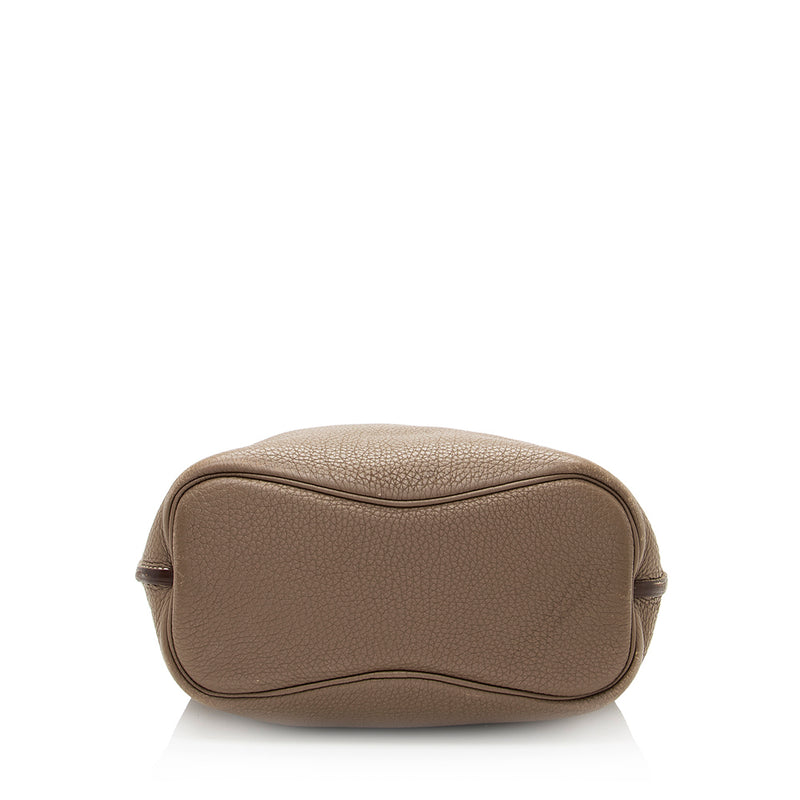 HERMES PARIS Brown leather Kelly bag with shoulder strap…
