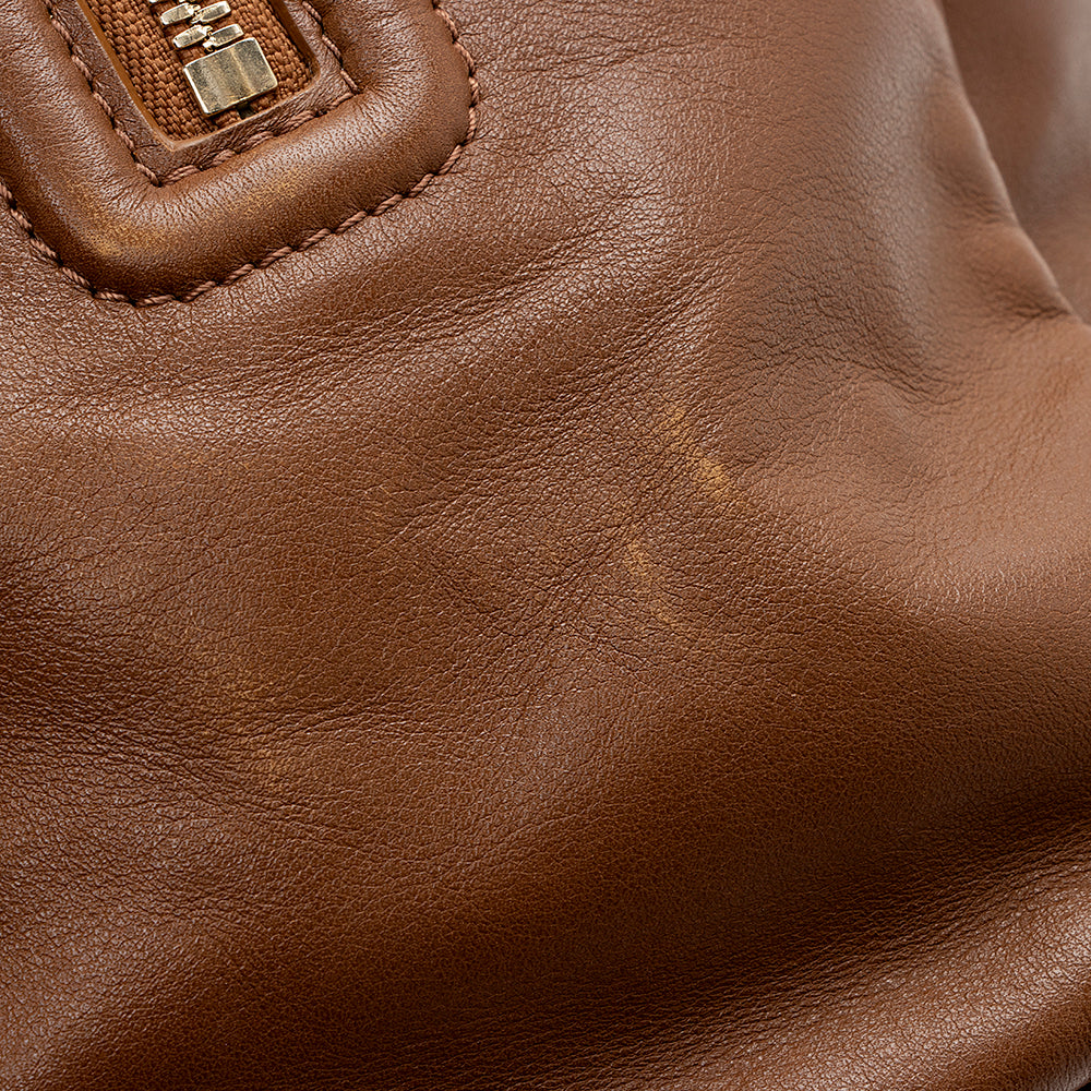 Jimmy Choo Calfskin Justine Large Tote (SHF-15970)