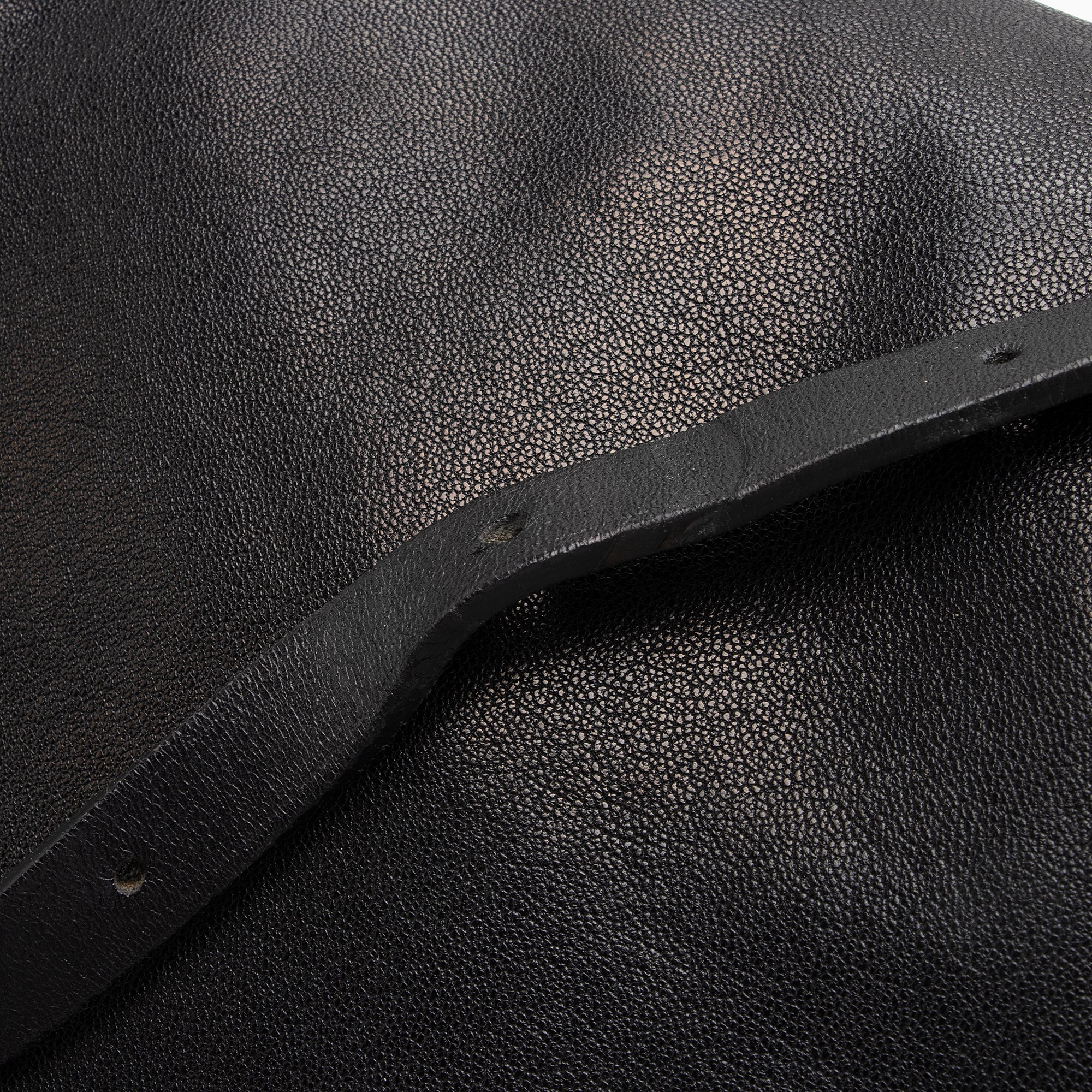 Jimmy Choo Leather Biker Saddle Chain Large Shoulder Bag (SHF-22993)