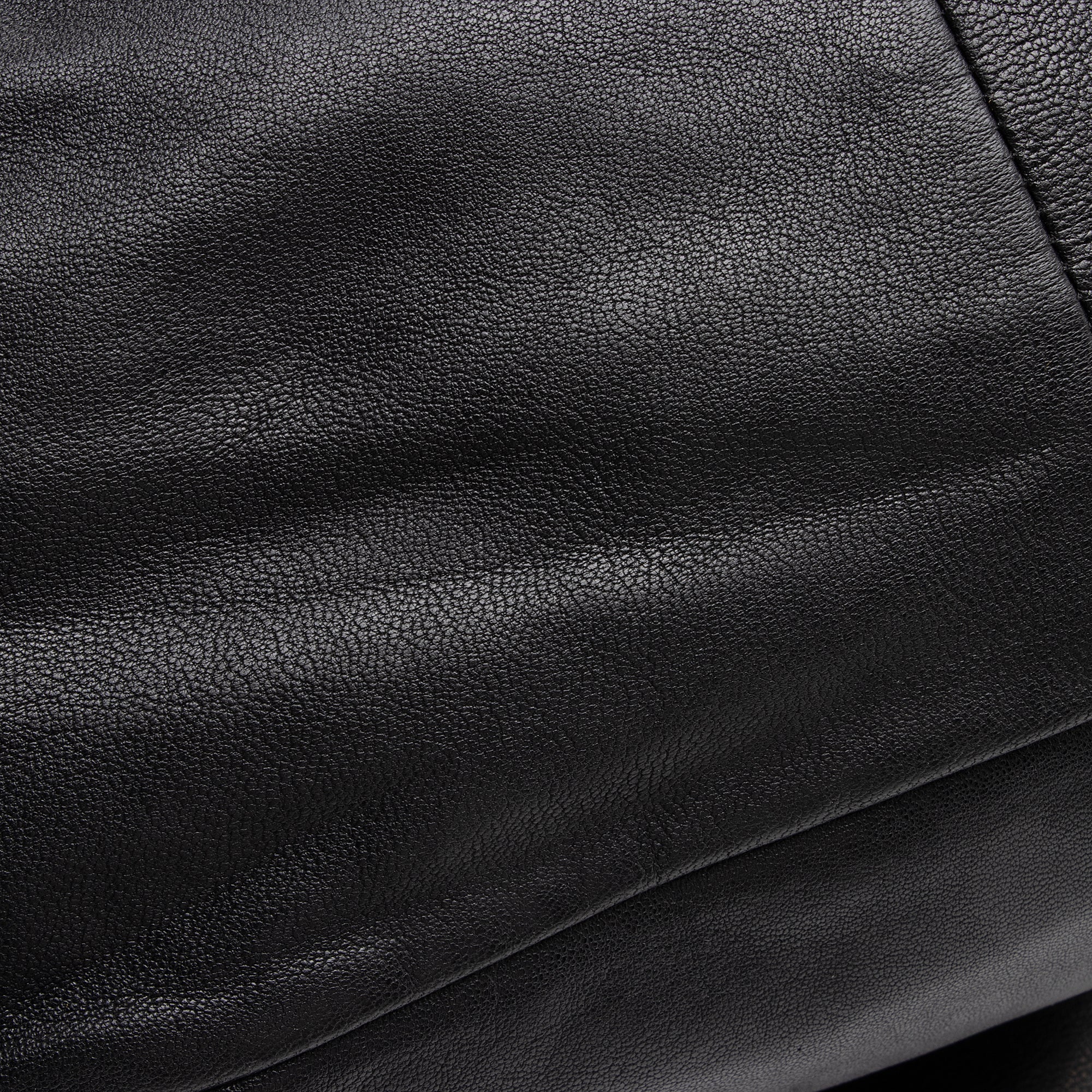 Jimmy Choo Leather Biker Saddle Chain Large Shoulder Bag (SHF-22993)