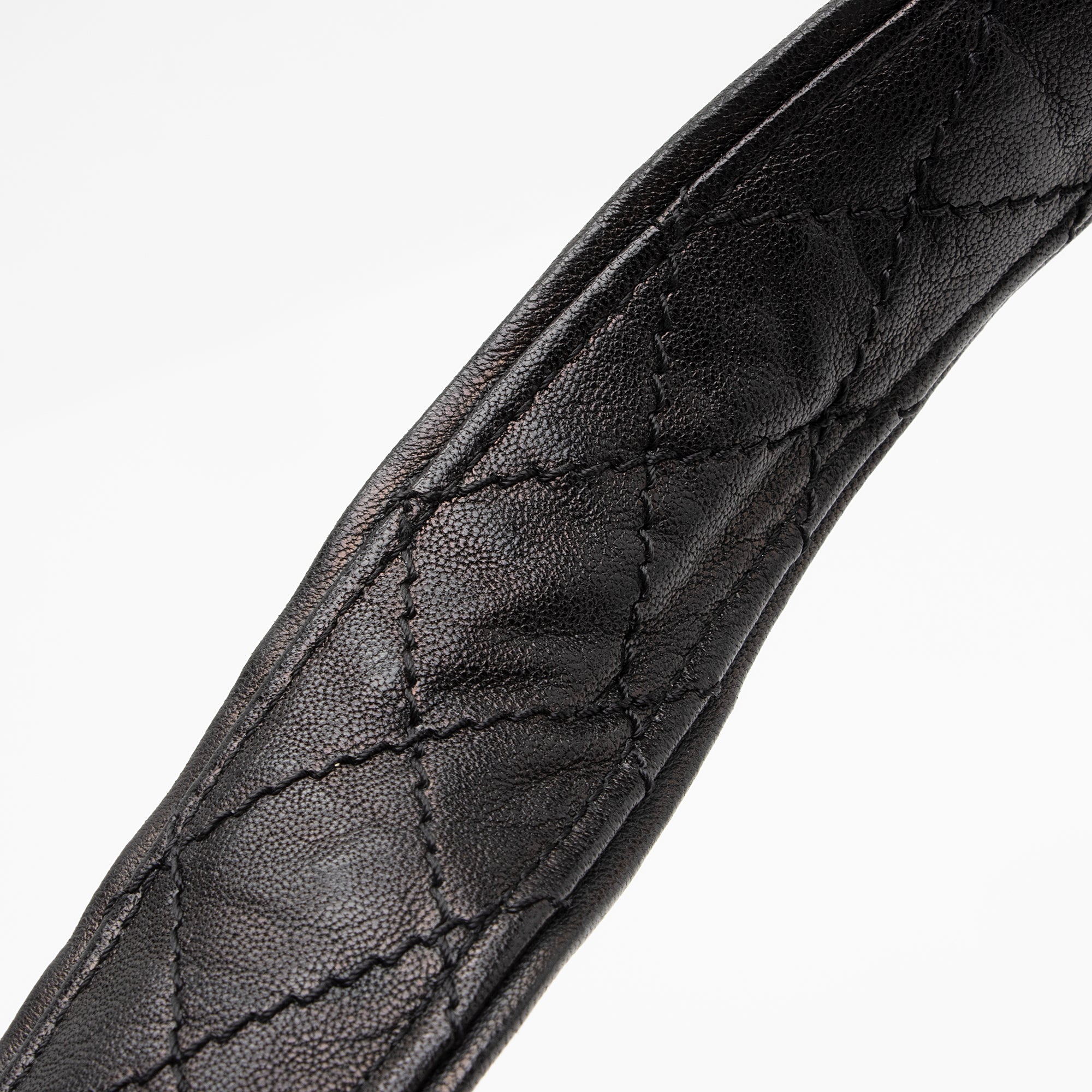 Jimmy Choo Leather Biker Saddle Chain Large Shoulder Bag (SHF-22993)