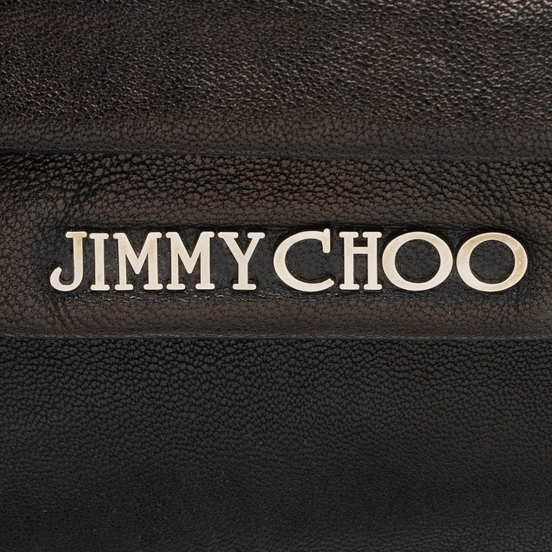 Jimmy Choo Leather Biker Saddle Chain Large Shoulder Bag (SHF-22993)