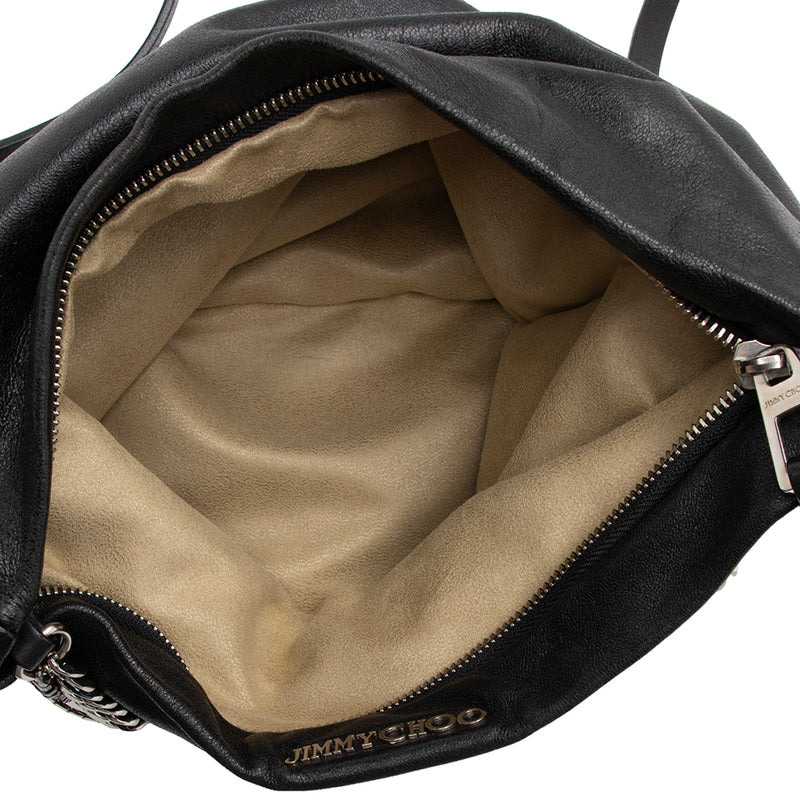 Jimmy Choo Leather Biker Small Crossbody Bag (SHF-16556)