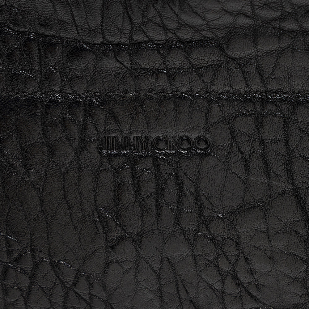 Jimmy Choo Leather Raven Shoulder Bag (SHF-17988)