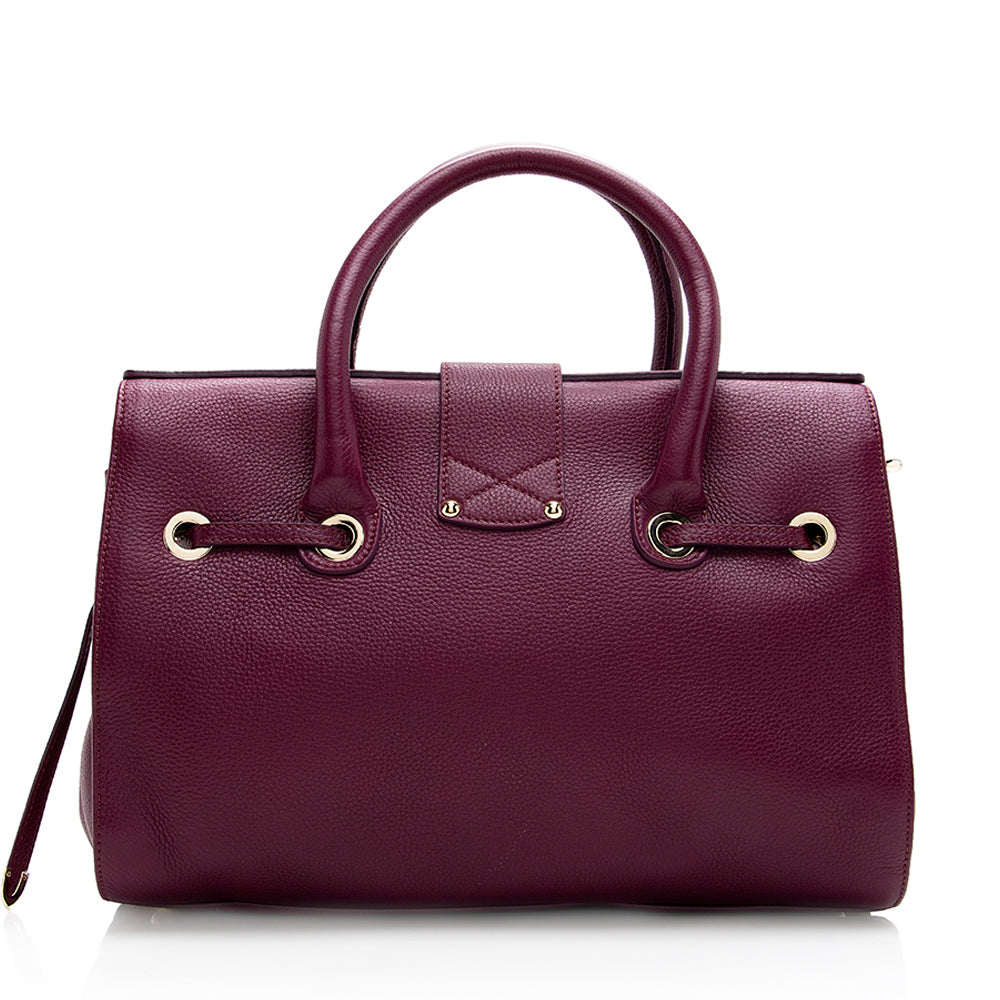 Jimmy Choo Leather Rosalie Satchel (SHF-18279)