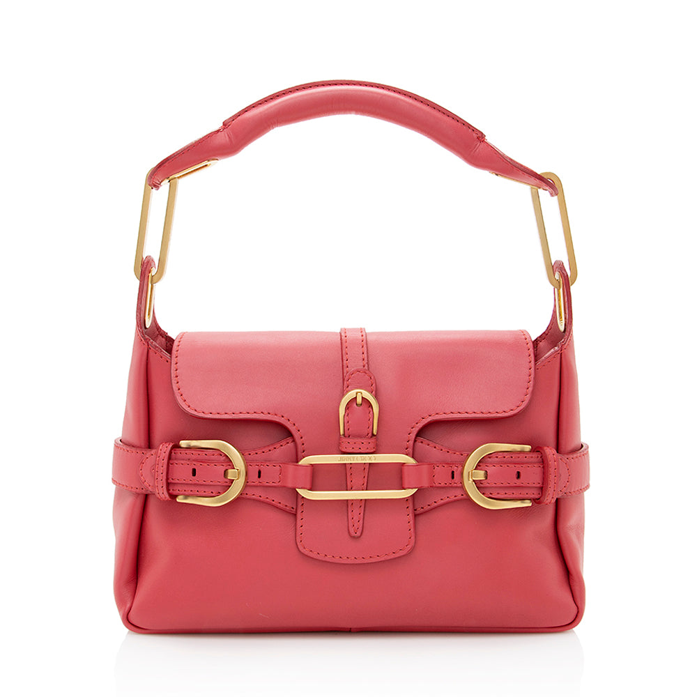 Jimmy Choo Leather Tulita Top Handle Shoulder Bag - FINAL SALE (SHF-19676)