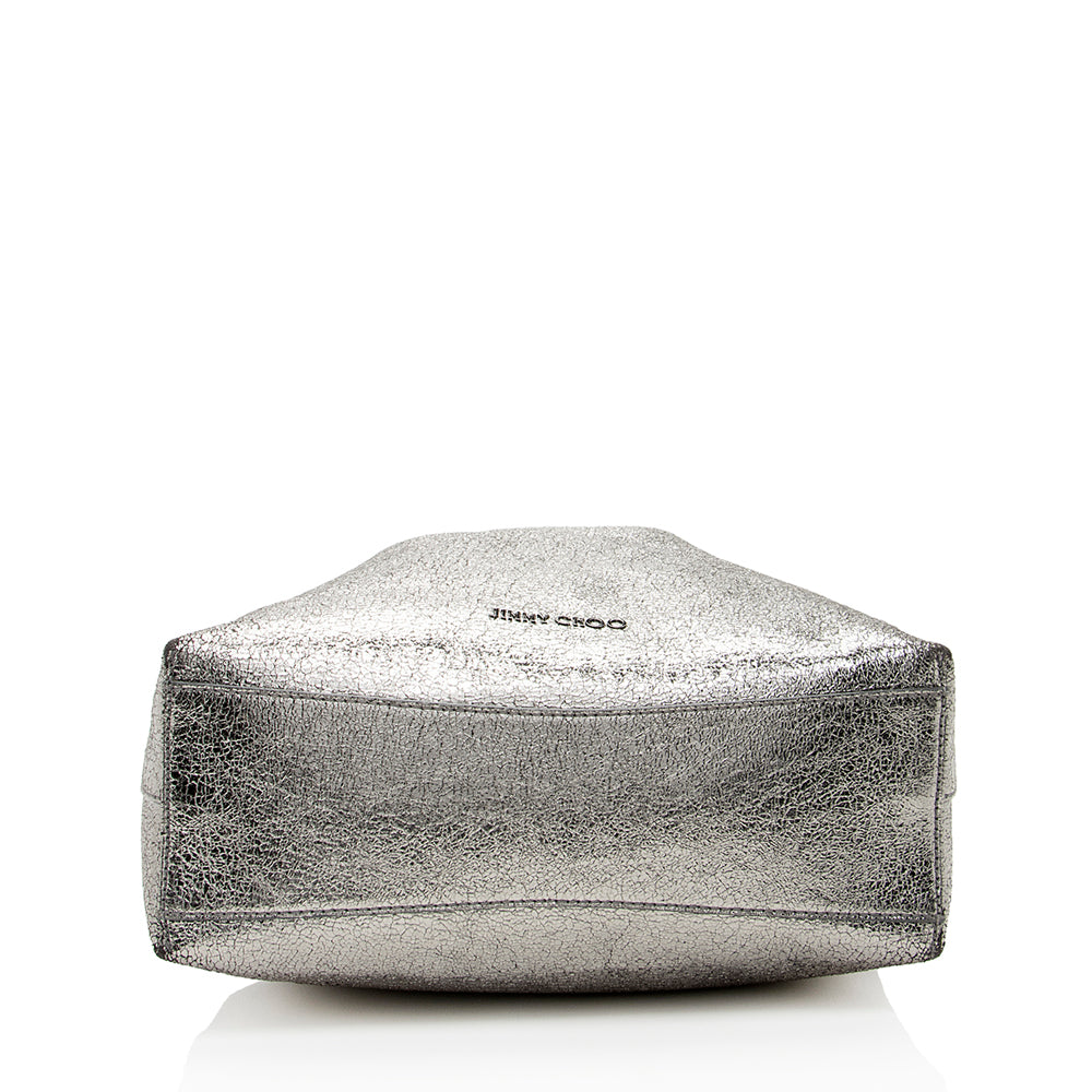 Jimmy Choo Metallic Calfskin Barra Tote (SHF-19425)