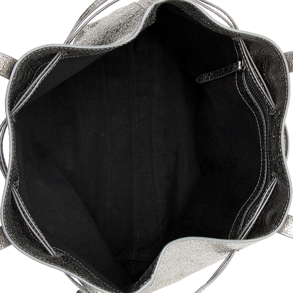 Jimmy Choo Metallic Calfskin Barra Tote (SHF-19425)