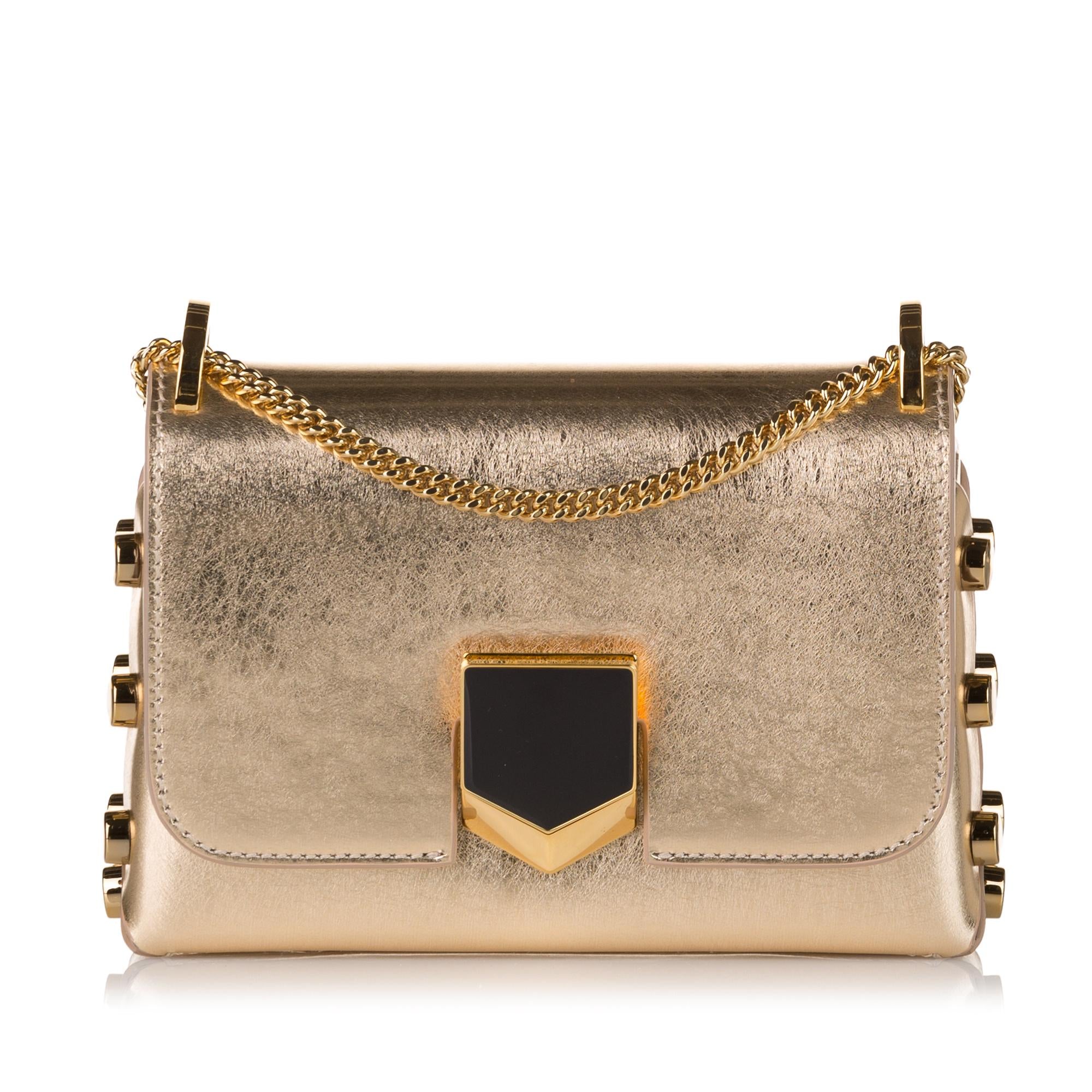 Jimmy Choo Mini Lockett Leather Crossbody Bag (SHG-31211)