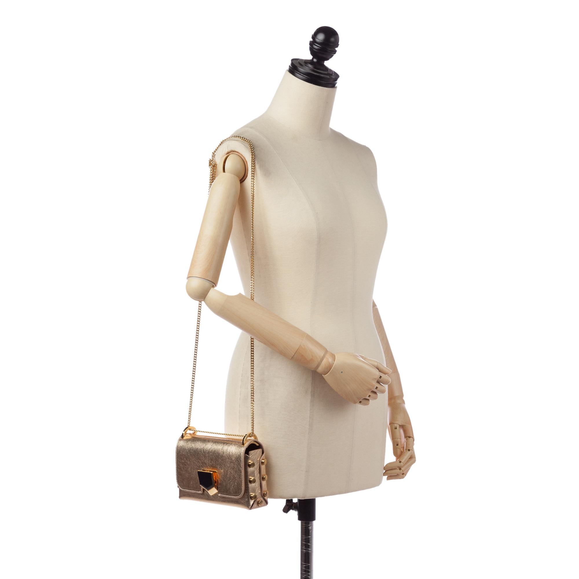 Jimmy Choo Mini Lockett Leather Crossbody Bag (SHG-31211)