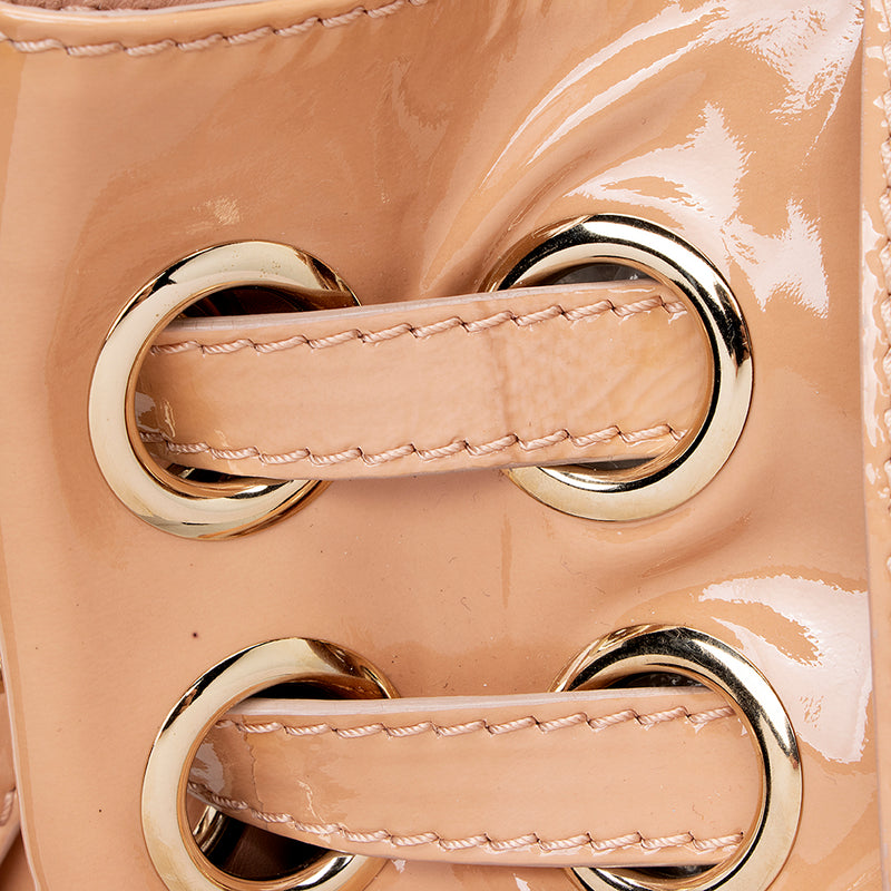 Jimmy Choo Studded Patent Leather Ramona Shoulder Bag (SHF-17806)