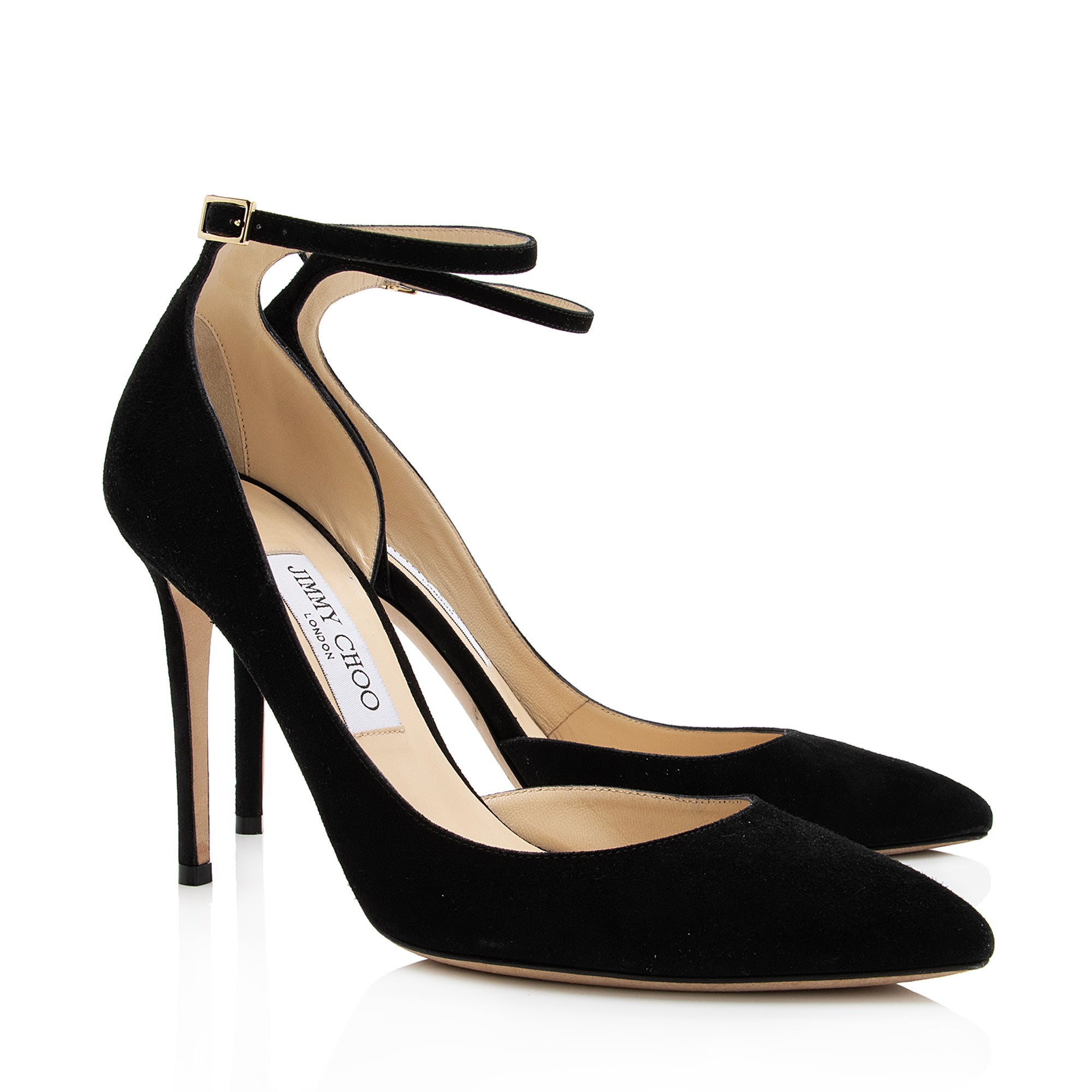 Jimmy Choo Suede Pom Pom Pumps - Size 9.5 / 39.5 (SHF-7EVvEx)