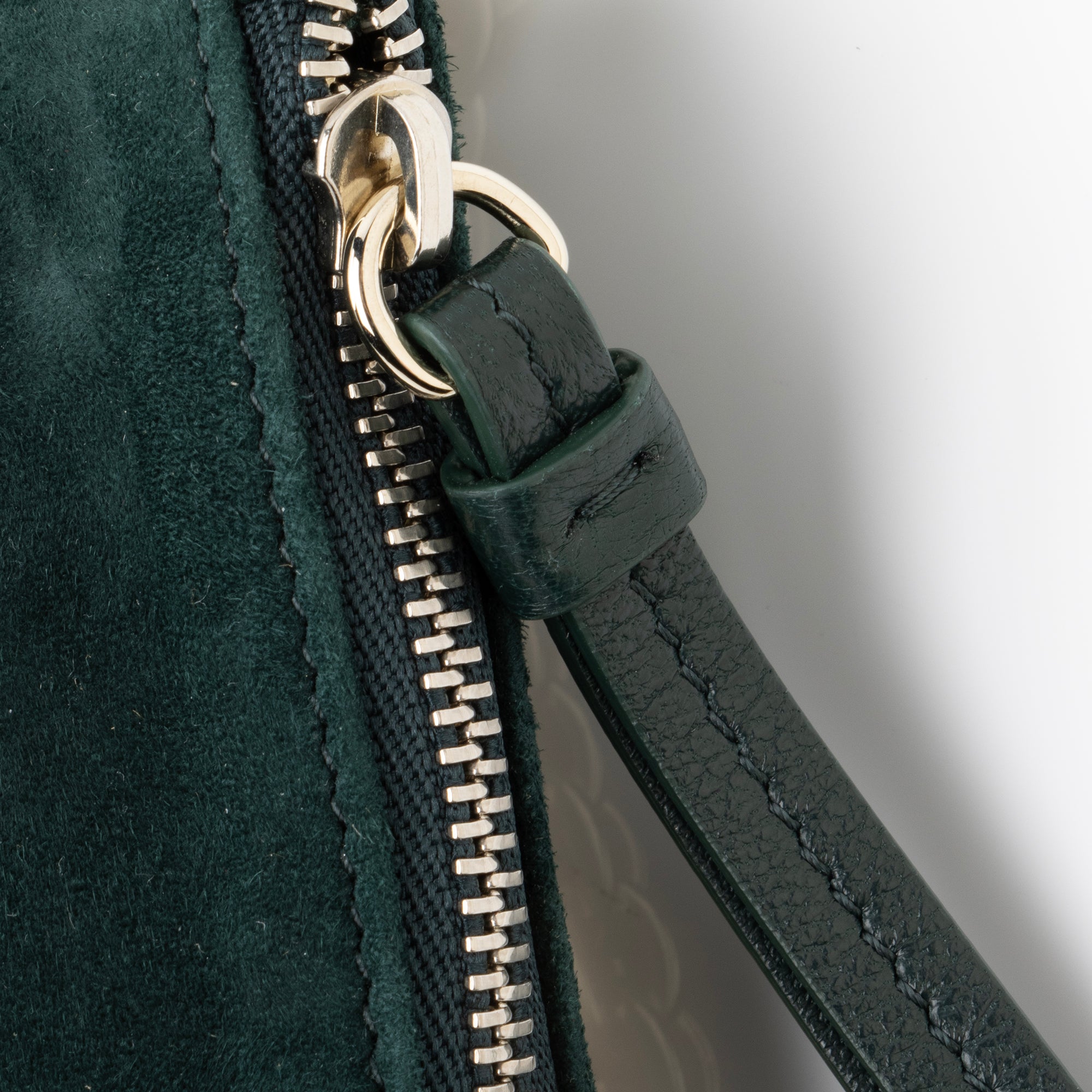 Jimmy Choo Suede Shimmer Callie Chain Clutch (SHF-23649)