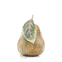 Judith Leiber Crystal Golden Pear Minaudiere (SHF-23946)