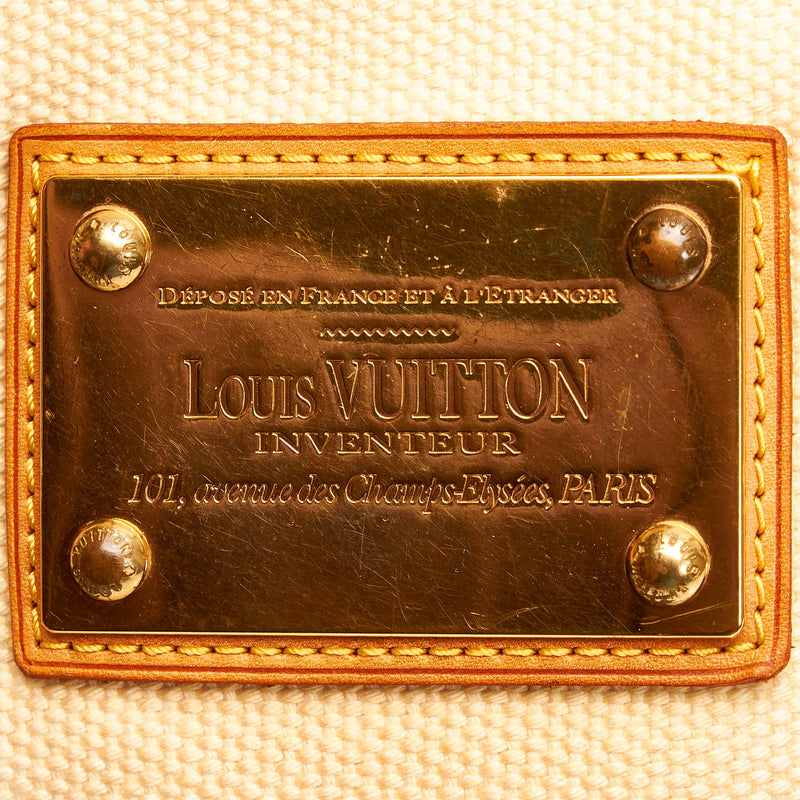 Louis Vuitton Navy Striped Canvas Antigua Cabas PM Bag - Yoogi's Closet
