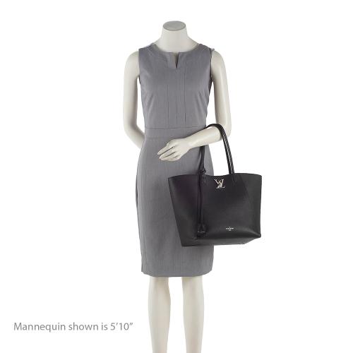 Louis Vuitton Calfskin Lockme Cabas Tote (SHF-23612)